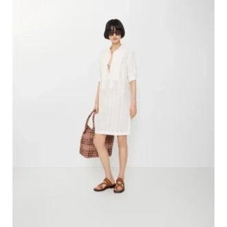 Check Cotton Voile Dress