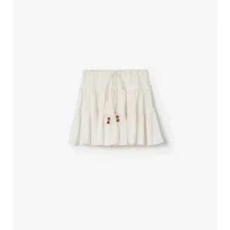 Check Cotton Voile Skirt