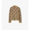 Check Cotton Wool Bomber Jacket
