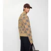 Check Cotton Wool Bomber Jacket