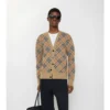 Check Cotton Wool Cardigan