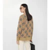 Check Cotton Wool Cardigan