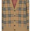 Check Cotton Wool Cardigan