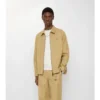 Check Cotton Zip Overshirt