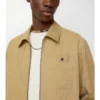 Check Cotton Zip Overshirt
