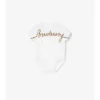 Check Cursive Logo Cotton Bodysuit