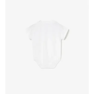 Check Cursive Logo Cotton Bodysuit