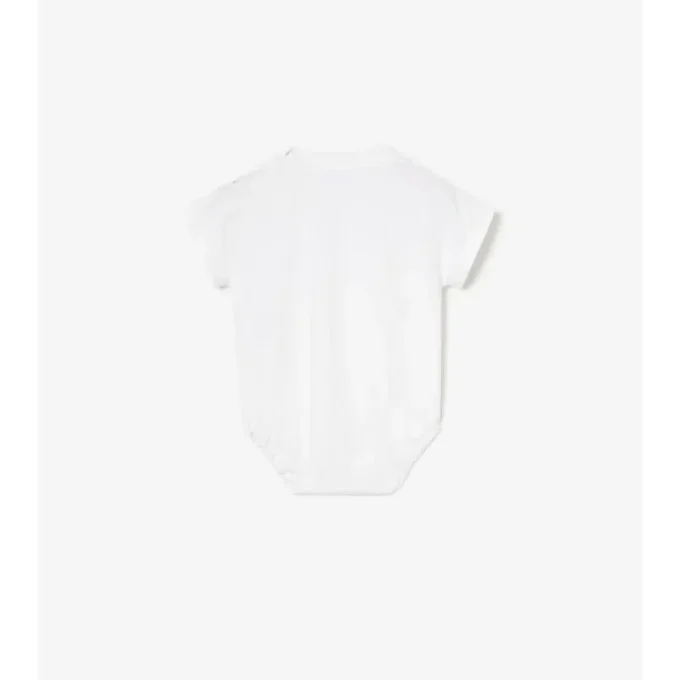 Check Cursive Logo Cotton Bodysuit