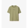 Check Cursive Logo Cotton T-Shirt