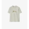 Check Cursive Logo Cotton T-Shirt