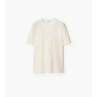 Check Cursive Logo Cotton T-Shirt