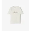 Check Cursive Logo Cotton T-Shirt