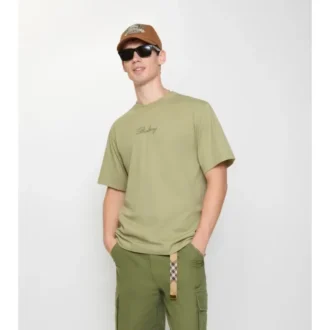 Check Cursive Logo Cotton T-Shirt