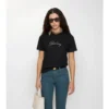 Check Cursive Logo Cotton T-Shirt