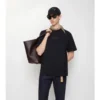 Check Cursive Logo Cotton T-Shirt