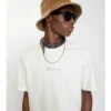Check Cursive Logo Cotton T-Shirt