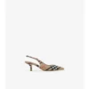 Check Dame Slingback Pumps 