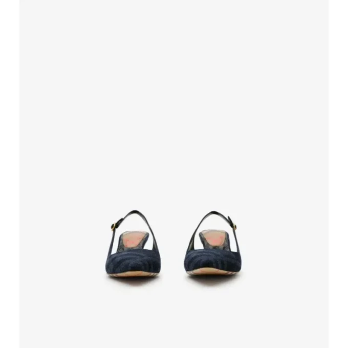 Check Dame Slingback Pumps 
