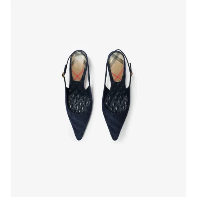Check Dame Slingback Pumps 