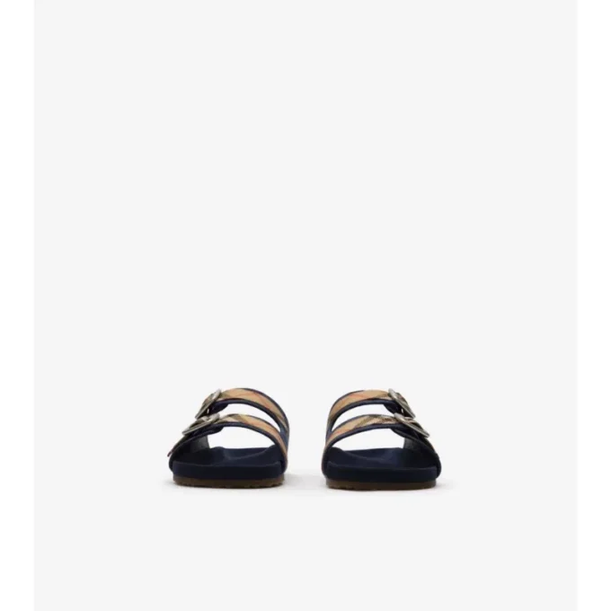 Check Denim Urchin Sandals