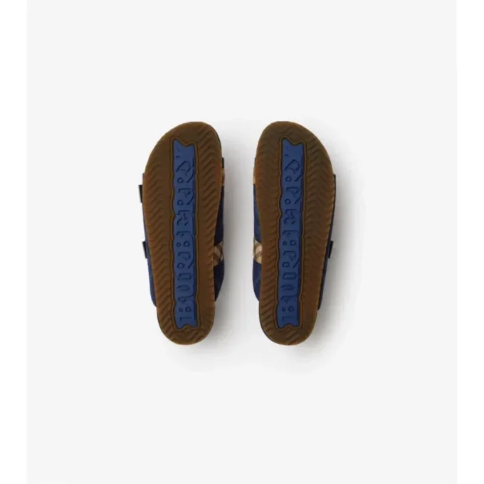 Check Denim Urchin Sandals