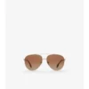 Check Detail Aviator Sunglasses