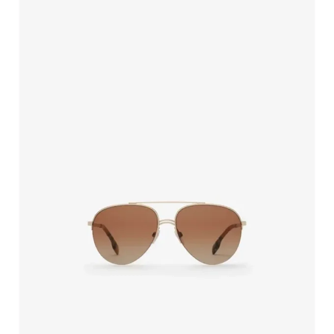 Check Detail Aviator Sunglasses