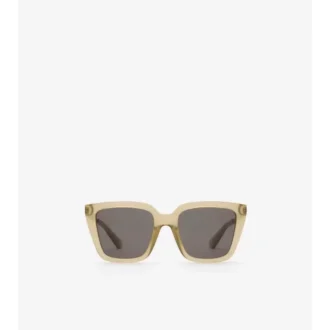 Check Engraved Square Sunglasses 