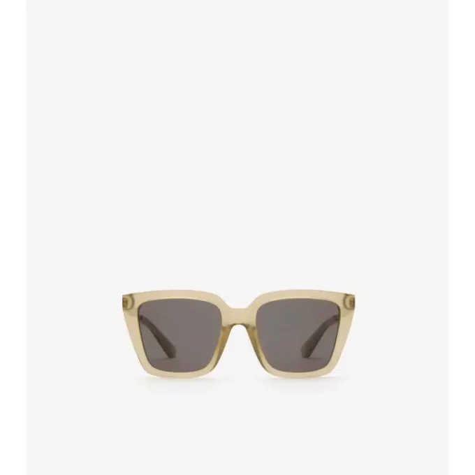 Check Engraved Square Sunglasses 