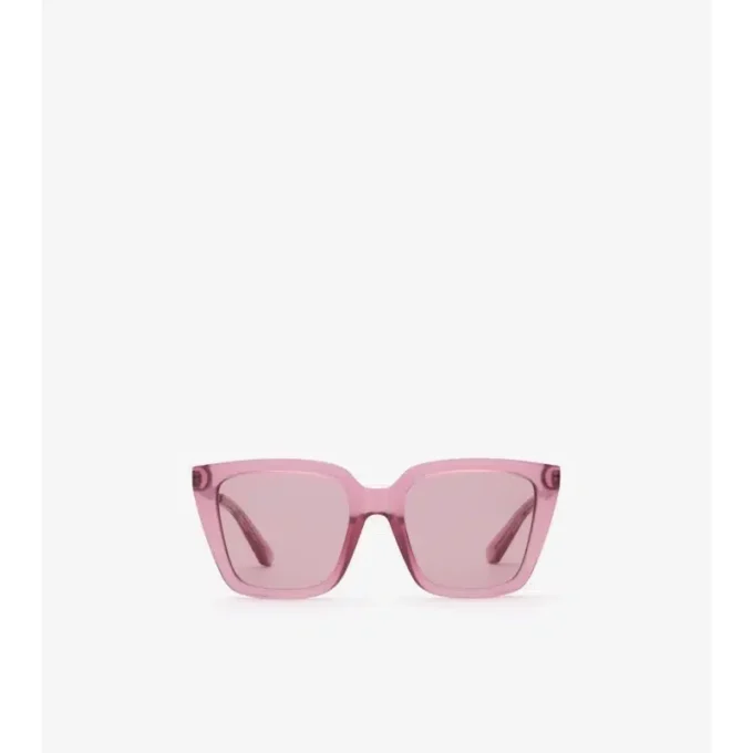 Check Engraved Square Sunglasses 