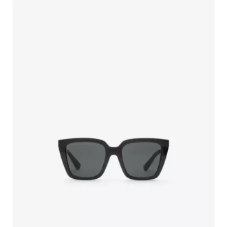 Check Engraved Square Sunglasses 