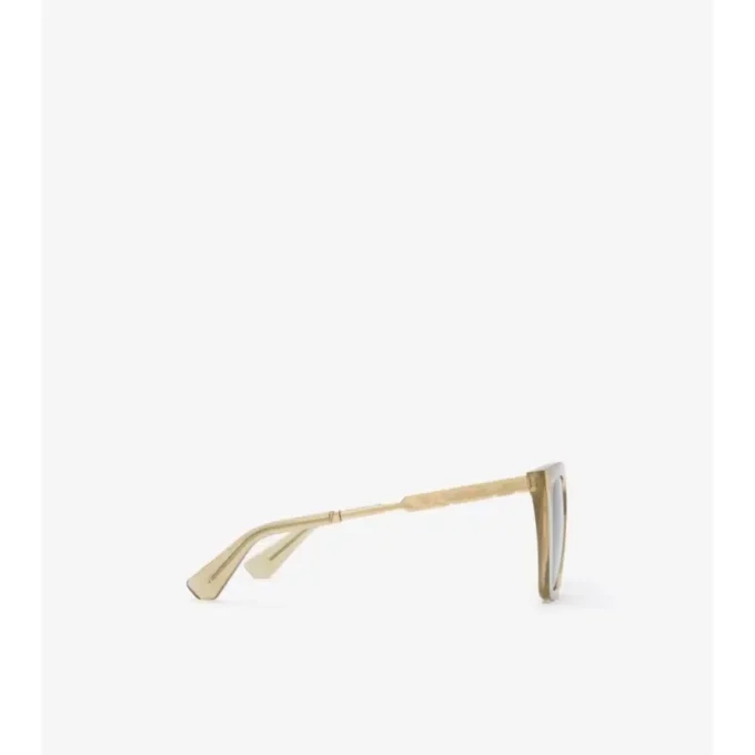 Check Engraved Square Sunglasses 
