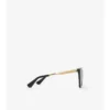Check Engraved Square Sunglasses 