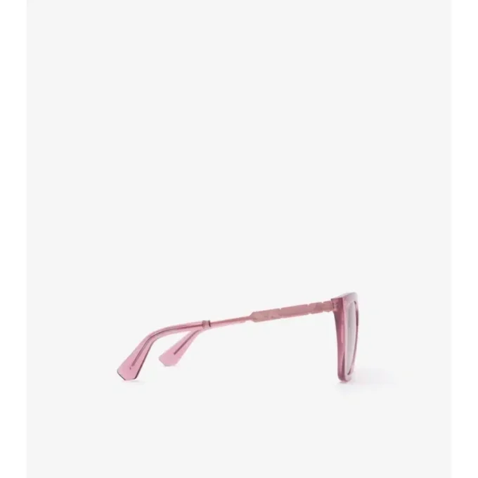 Check Engraved Square Sunglasses 