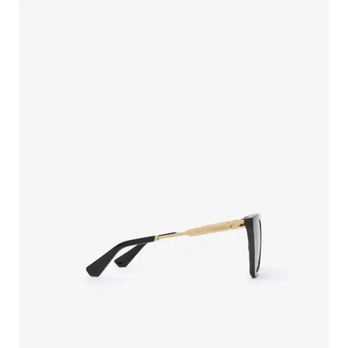 Check Engraved Square Sunglasses 