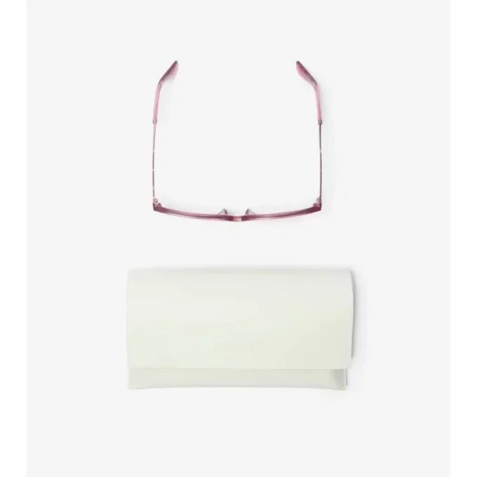 Check Engraved Square Sunglasses 