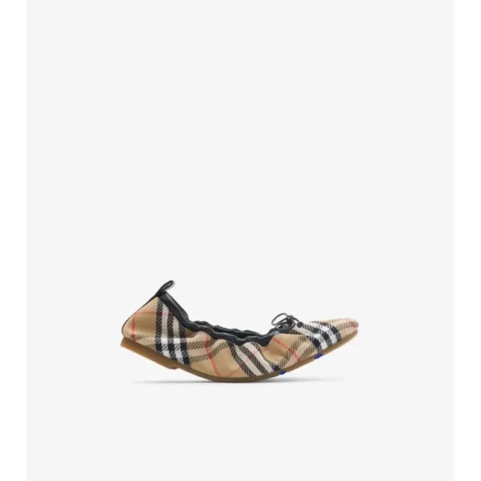 Check Fawn Ballerinas 
