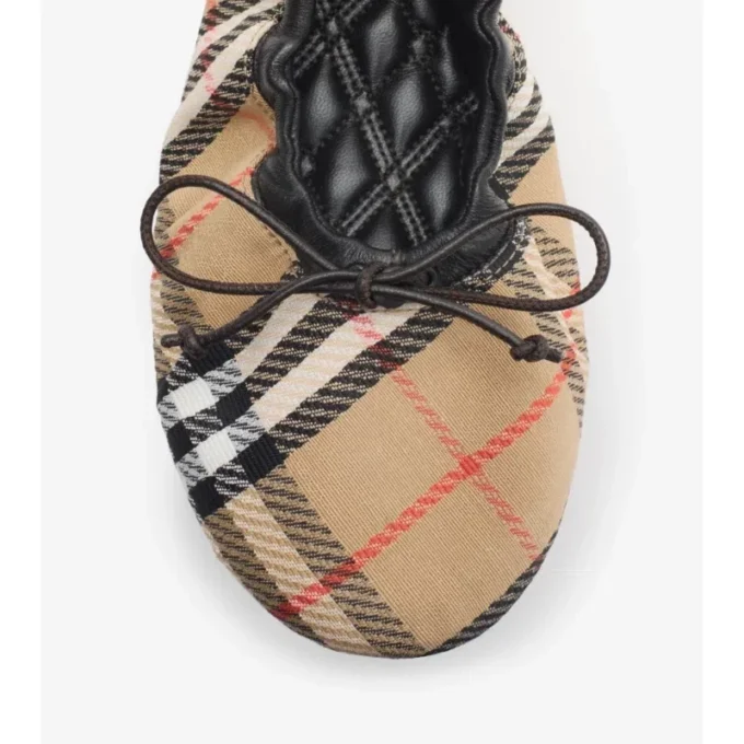 Check Fawn Ballerinas 