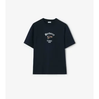 Check Flag Cotton T-Shirt