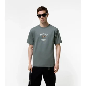 Check Flag Cotton T-Shirt
