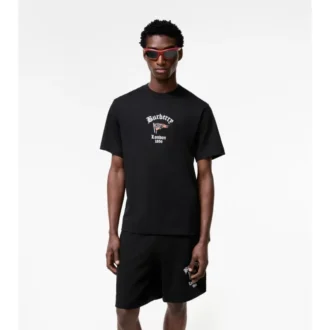 Check Flag Cotton T-Shirt