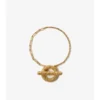 Check Granulation T-Bar Bracelet 