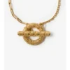 Check Granulation T-Bar Bracelet 