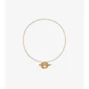 Check Granulation T-Bar Necklace