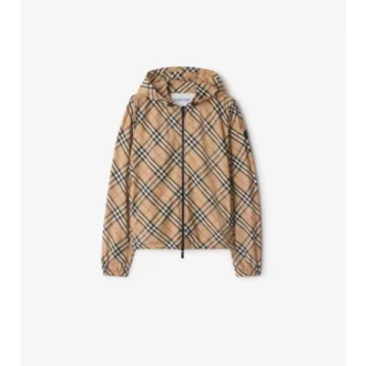 Check Hooded Jacket