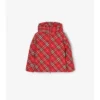 Check Hooded Puffer Coat