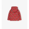 Check Hooded Puffer Coat