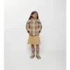 Check Hooded Puffer Jacket