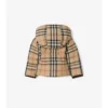 Check Hooded Puffer Jacket
