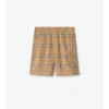 Check Jersey Shorts